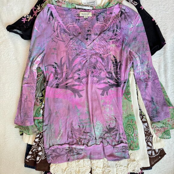 16pc Y2K WHOLESALE BUNDLE | Multi-Size BOHO Resale | VINTAGE FAIRYCORE LOT - Picture 10 of 16